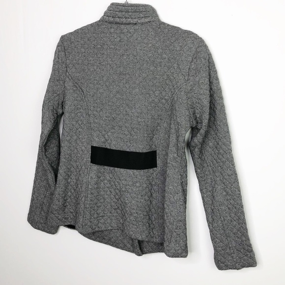 CABI herringbone quilted Moto jacket - Picture 3 of 12